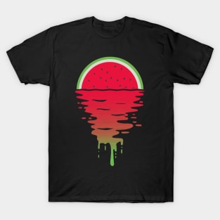 Watermelon 80s Style Sunset Pop Art T-Shirt T-Shirt